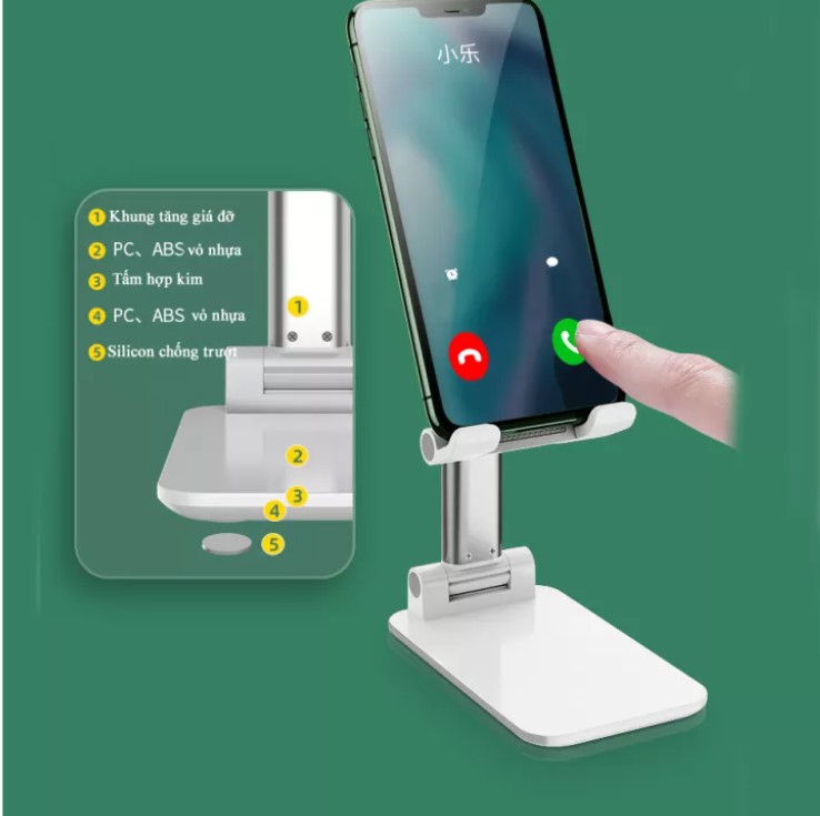Giá đỡ điện thoại gấp gọn tinh tế tiện dụng TB33Giá đỡ điện thoại di động gấp gọn