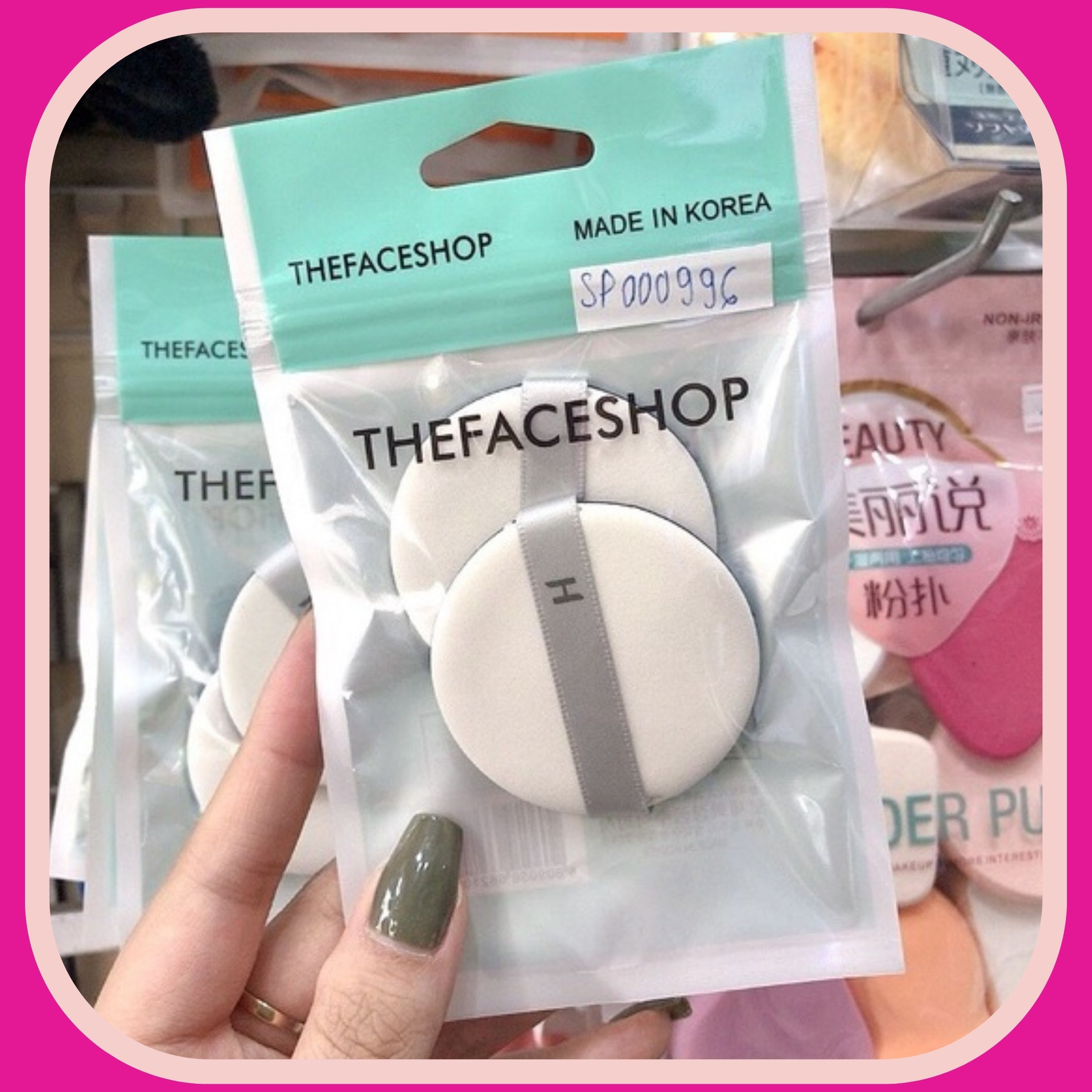 Mút tán kem nền the face shop