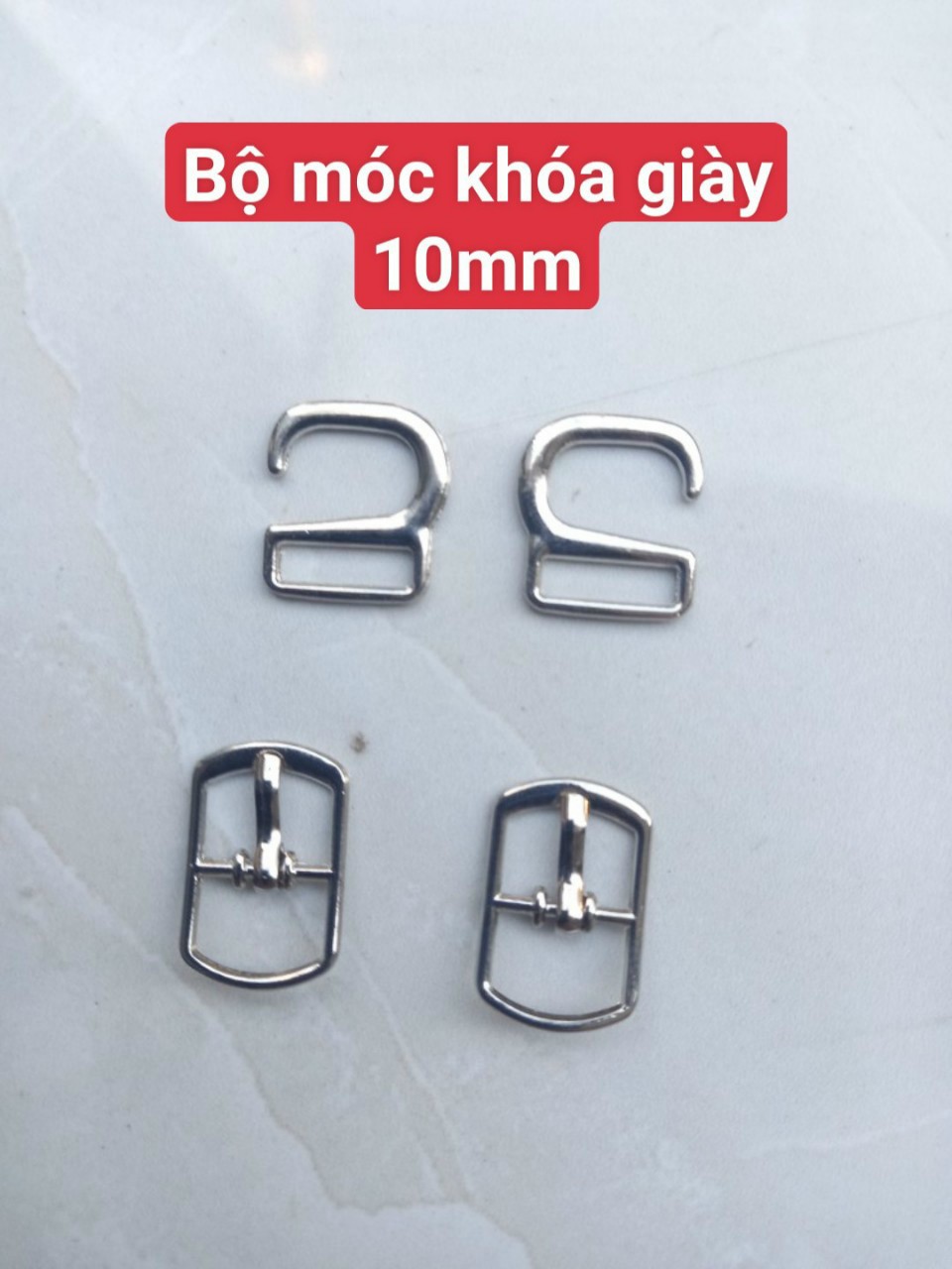 Khóa móc giày,khoen móc giày 1 cm, 0,8 cm