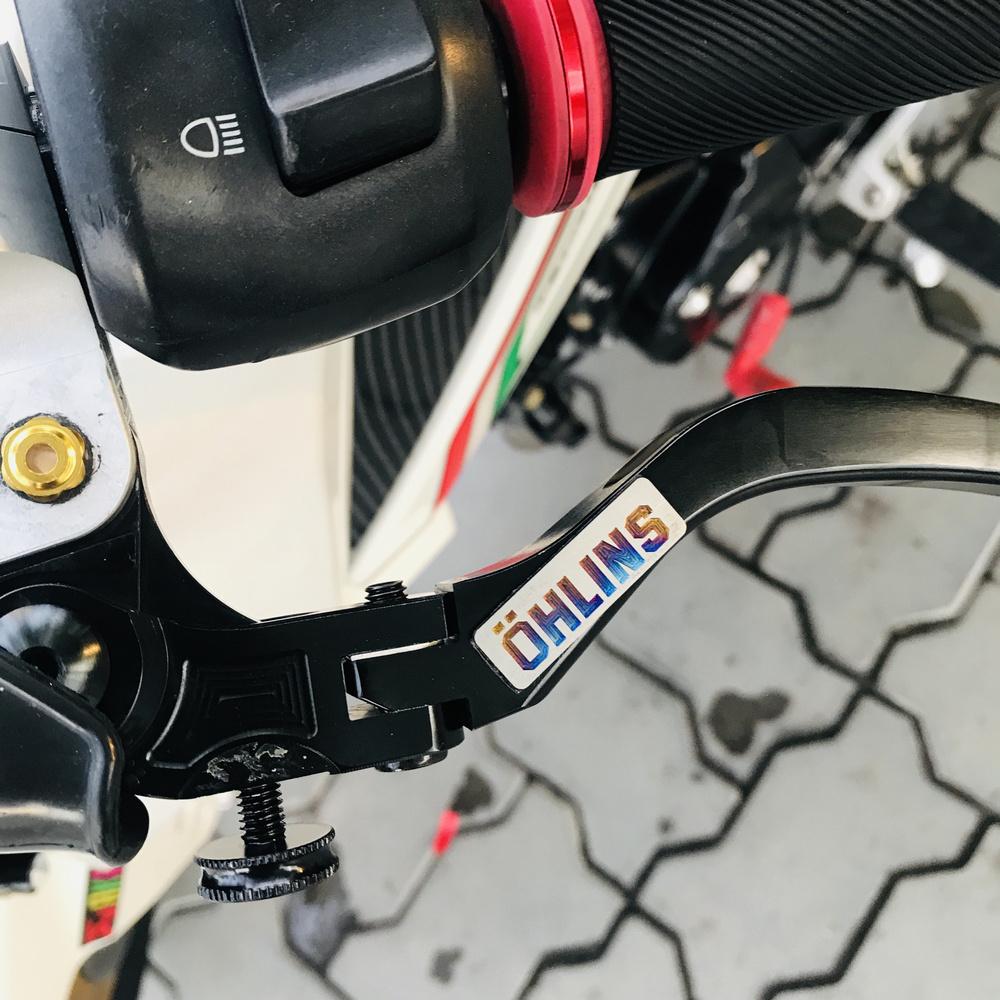 [TRANG TRÍ] TEM dán xe máy, tem TITAN dán xe máy chữ OHLINS mini siêu dễ thương