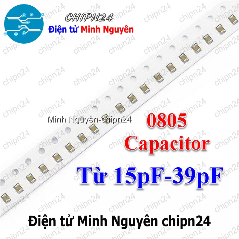 [25 con] (G26) Tụ Dán SMD 0805 50V (15pF/18pF/20pF/22pF/33pF/24pF/27pF/30pF/36pF/39pF) - [Chọn Loại] - HHH.00418
