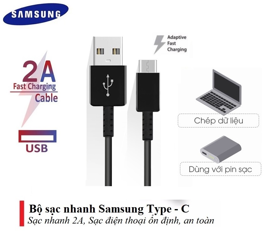 Cáp sạc nhanh 2A Type C cho các dòng máy điện thoại ( SIÊU BỀN )