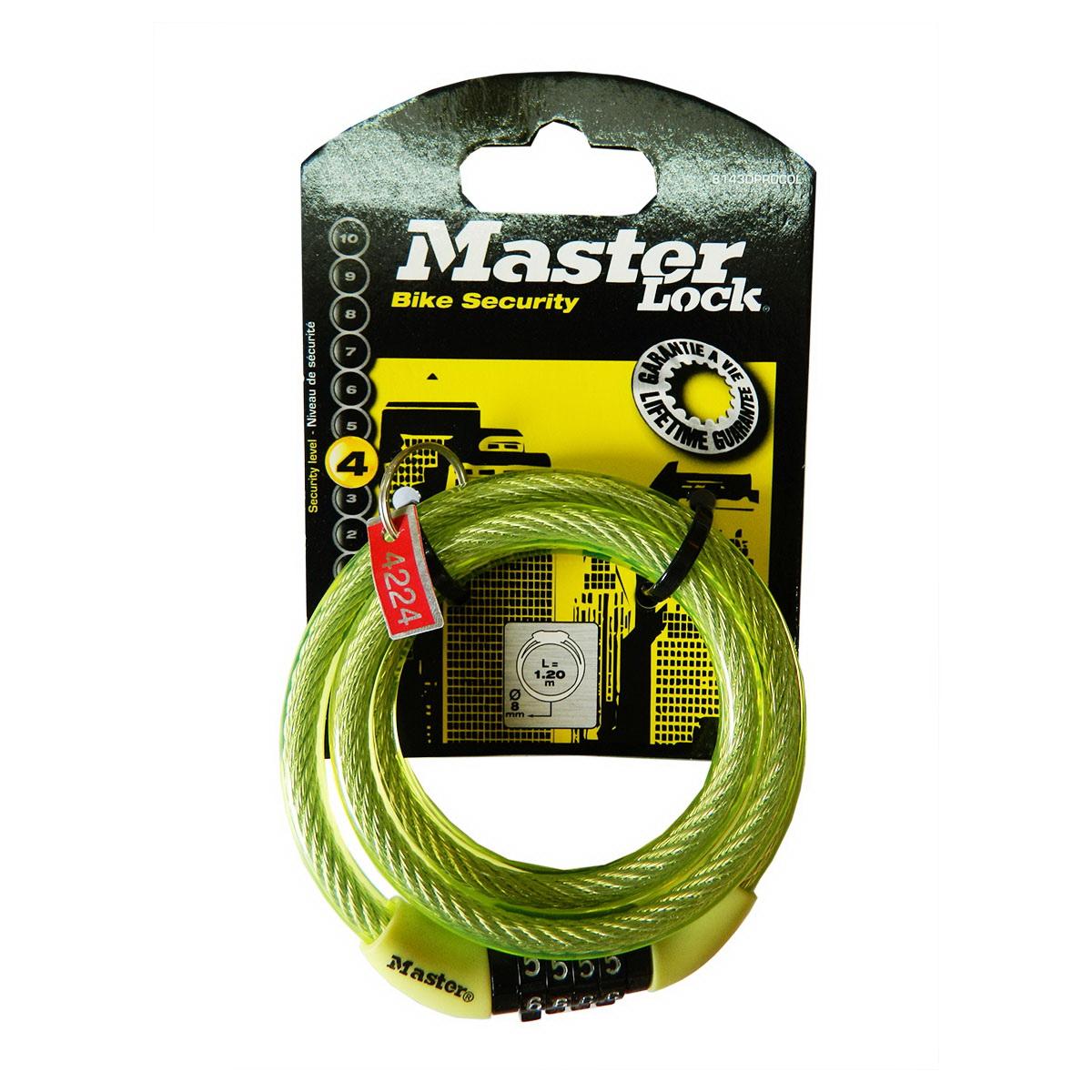 [HCM] Khóa Số Dây Cáp Master Lock 8143 EURDPRO Màu Đen - LUTO SHOP
