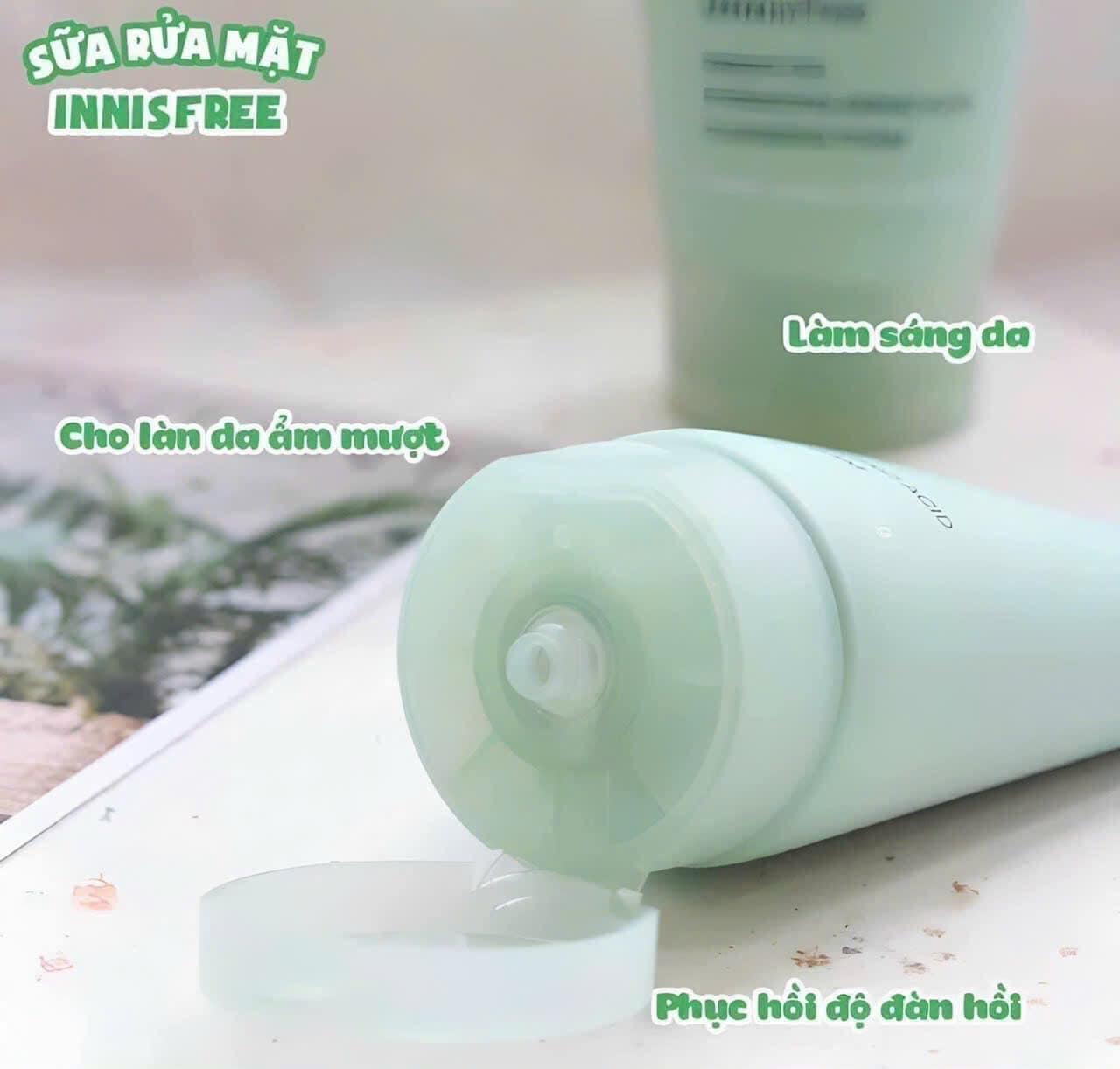 Sữa rửa mặt trà xanh Innisfree mẫu mới