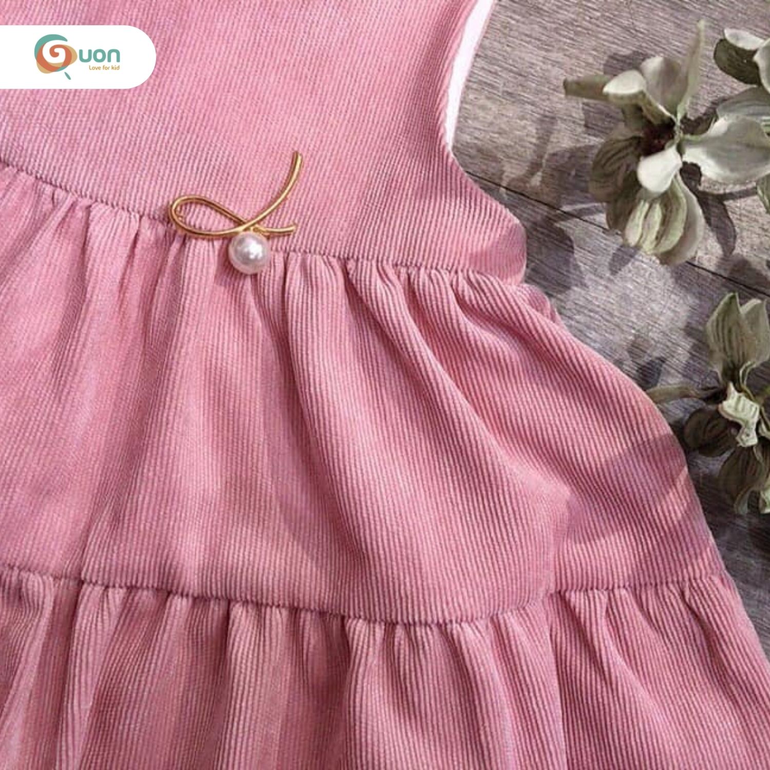 Đầm trẻ em Mẫn Đan vải cotton - GUON