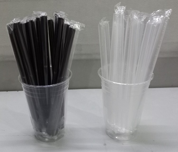 Ống hút trong - phi 12 có màng bọc -Túi 500g ( ống hút nhựa cao cấp ép nilong từng cái an toàn)