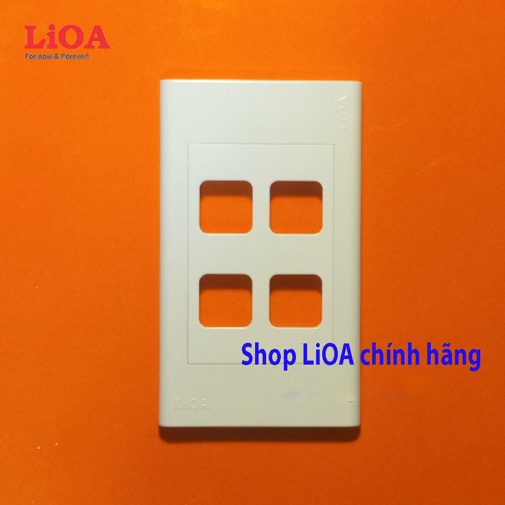 Mặt 1,2,3,4 lỗ vuông; viền đơn trắng LiOA