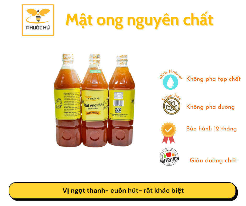 Mật Ong Phước Hỷ 1000ml