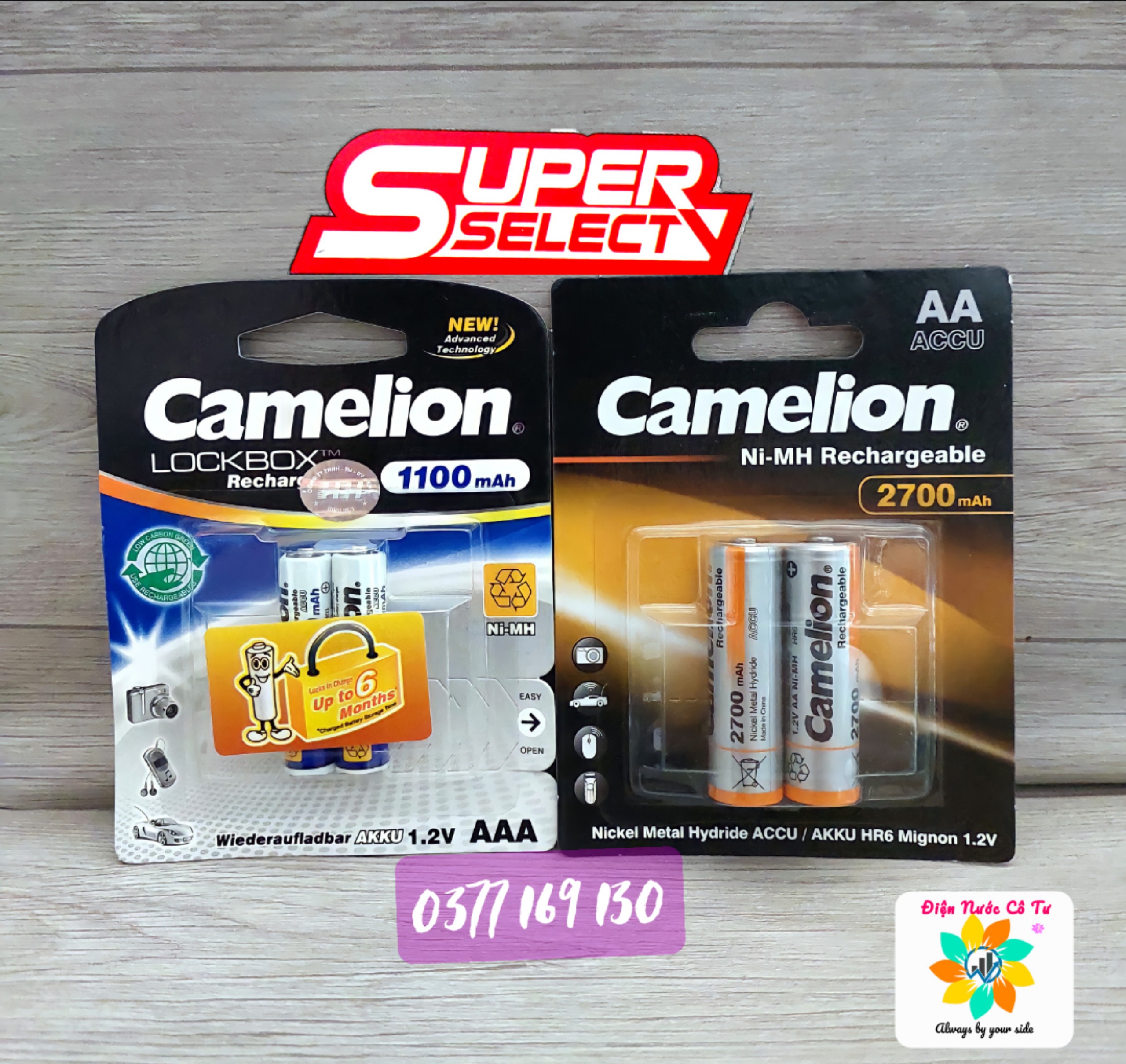 PIN SẠC AA, AAA CAMELION 2700MAH, 1100MAH