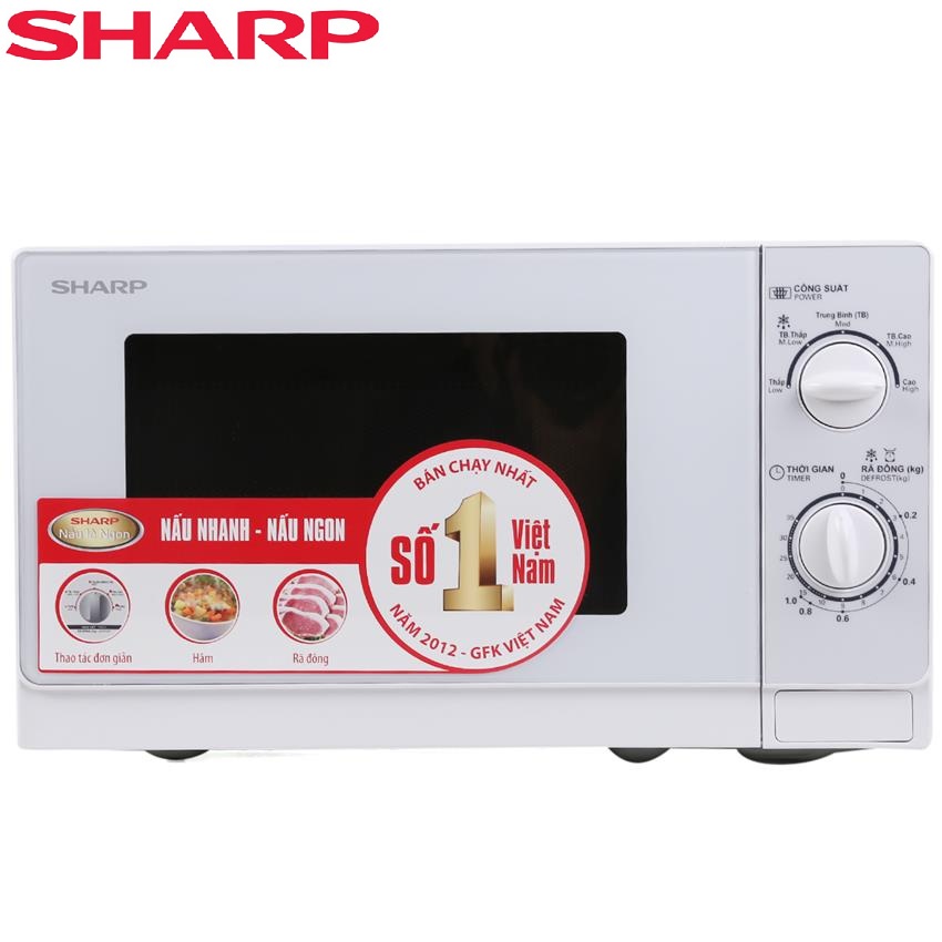 Lò Vi Sóng Sharp R-201VN-W 20 lít