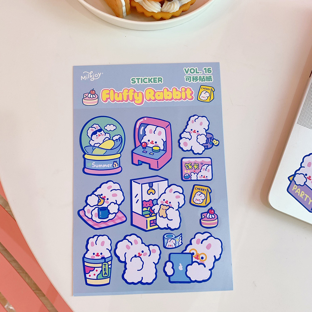 Set Sticker mẫu mới S49 màu tím mộng mơ