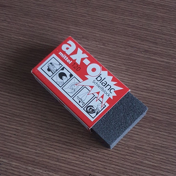Đá mài AX-O Blanc độ mịn 120 chuyên dùng để đánh gỉ và đánh bóng bề mặt kim loại- 2425-0846