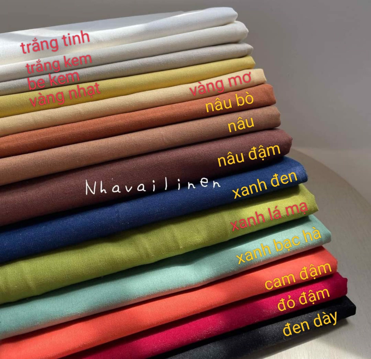 [HCM]LINEN BỘT DÀY TRƠN CAO CẤP NHÀ VẢI LINEN