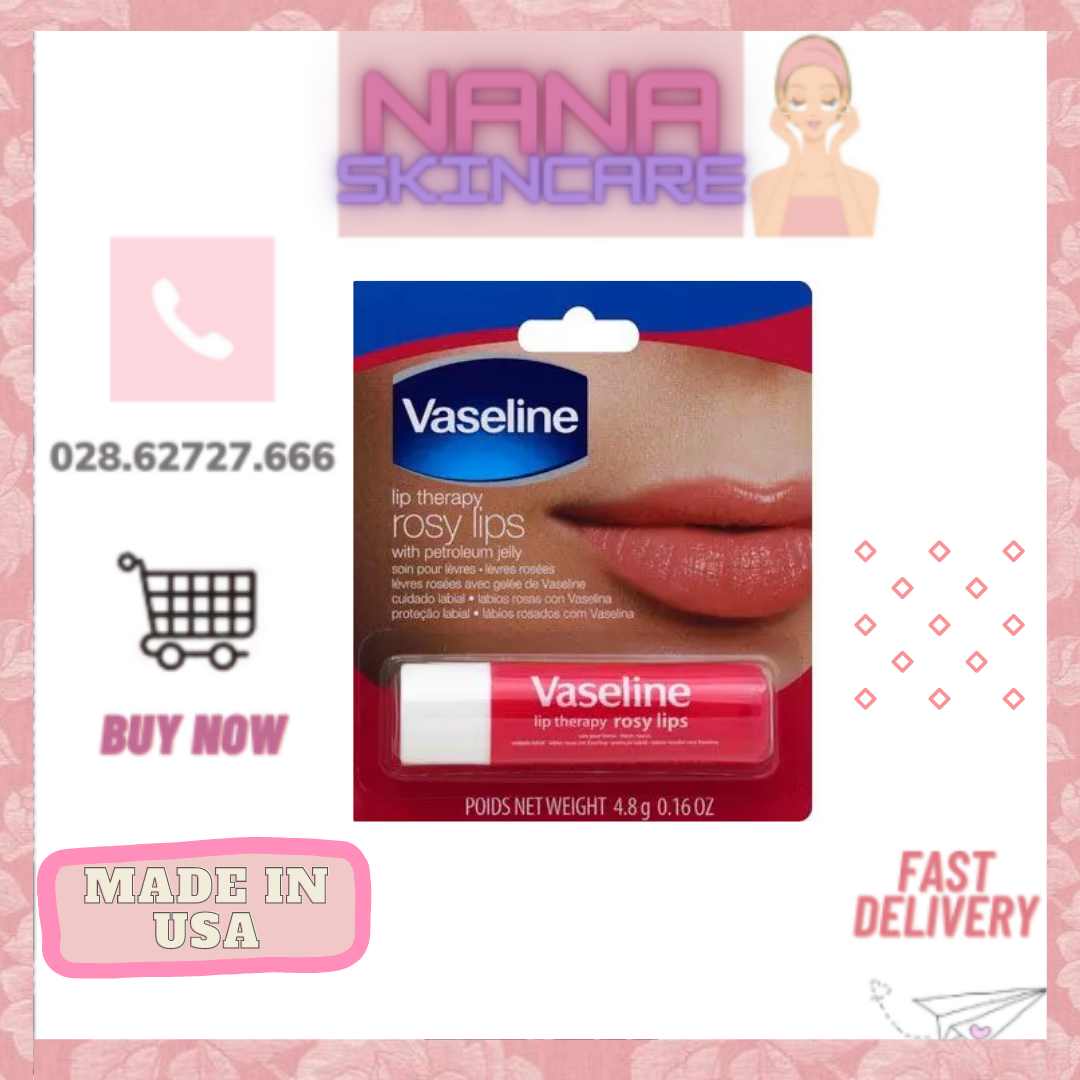 Son Dưỡng Dạng Thỏi Vaseline Lip Therapy Rosy Lips 4.8g