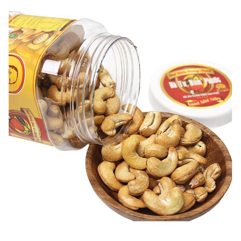 Hạt điều bóc vỏ Bà Tư hộp vuông 400 g