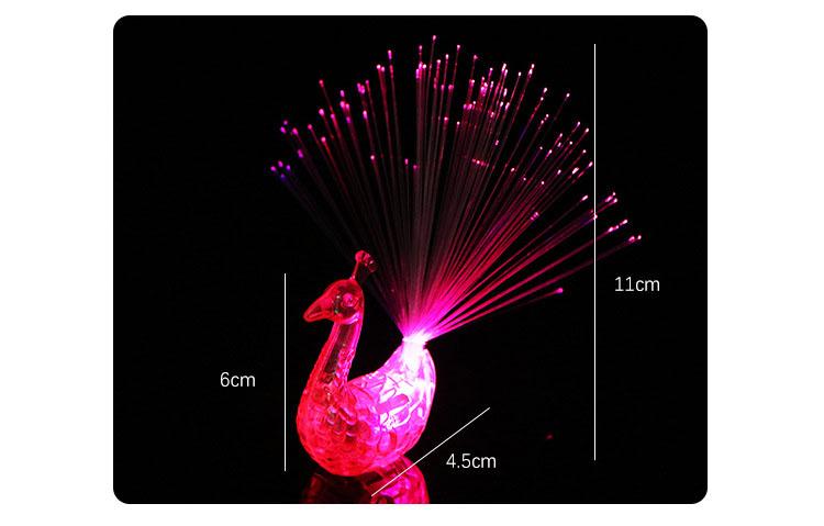 Đèn led trang trí hình con công dễ thương