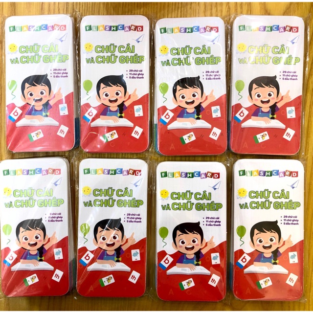 Thẻ học đánh vần chữ cái và chữ ghép