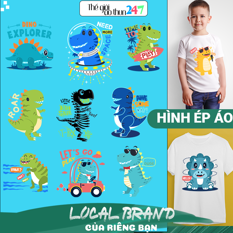[Hình ủi, ép nhiệt] Hình khủng long cho trẻ SN6