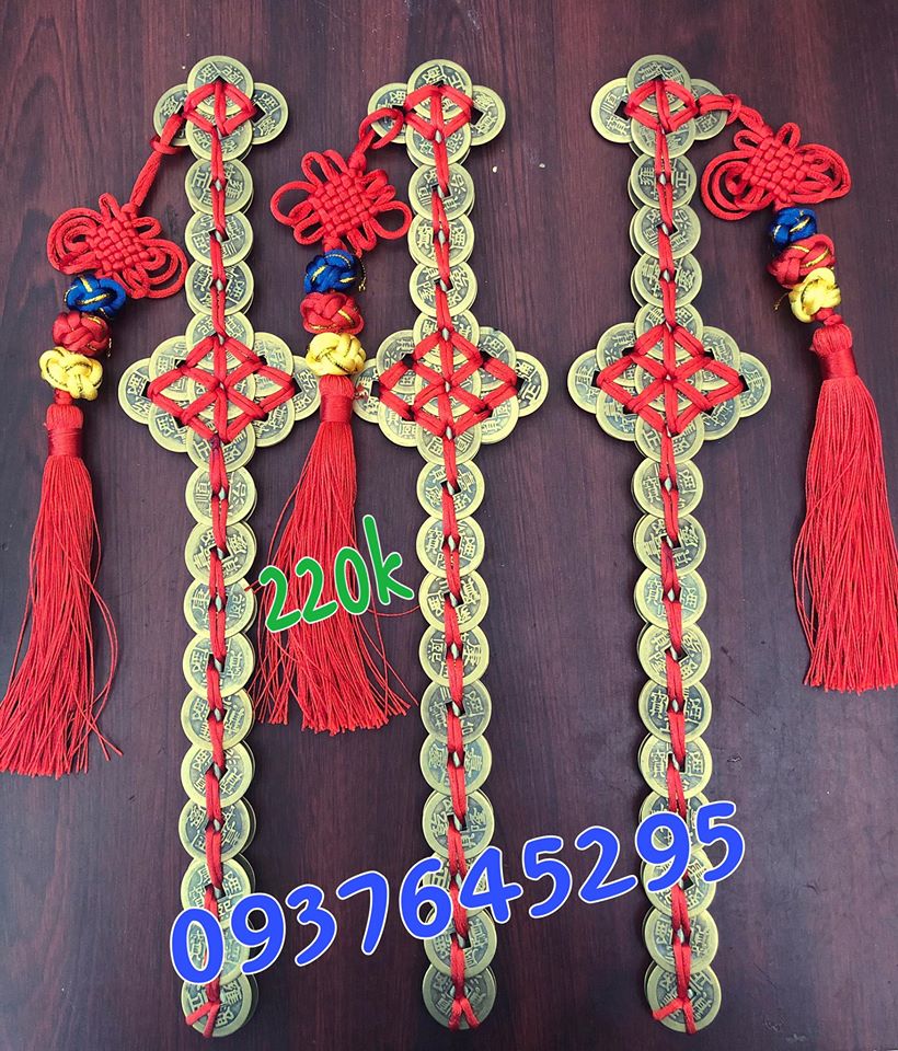 Kiếm tiền xu thất tinh phong thủy 32cm