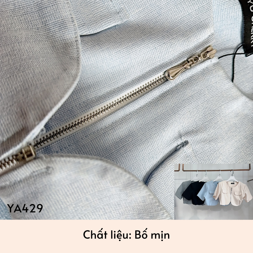 YU CHERRY | Áo Pocket Zipper Blazer YA429