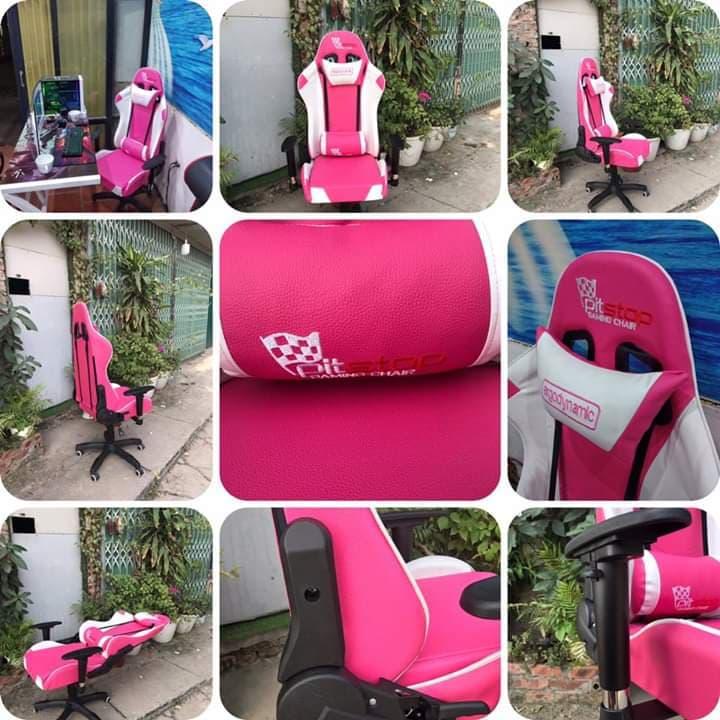 Ghế Gaming PITSTOP  MÀU HƯỜNG QUYẾN RŨ