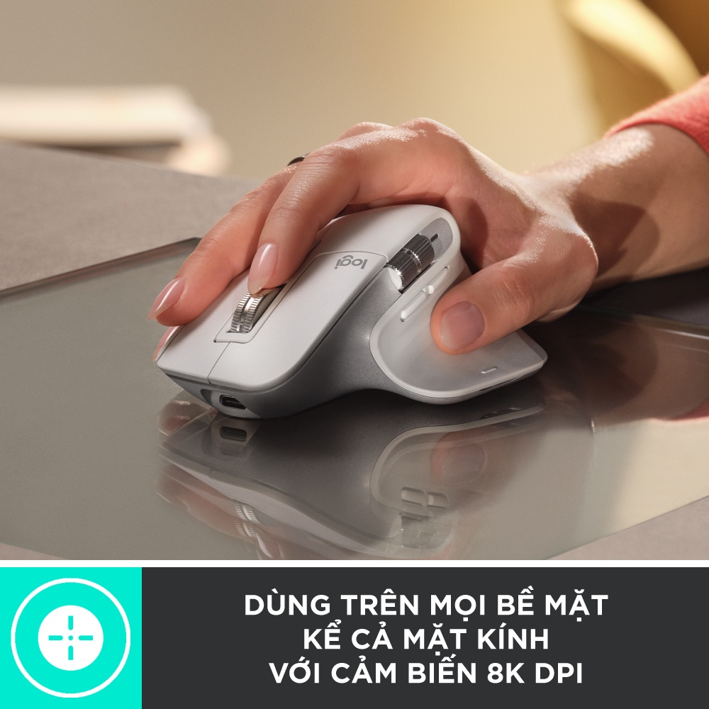 Chuột không dây Logitech MX Master 3S Wireless/Bluetooth - Hàng Chính Hãng