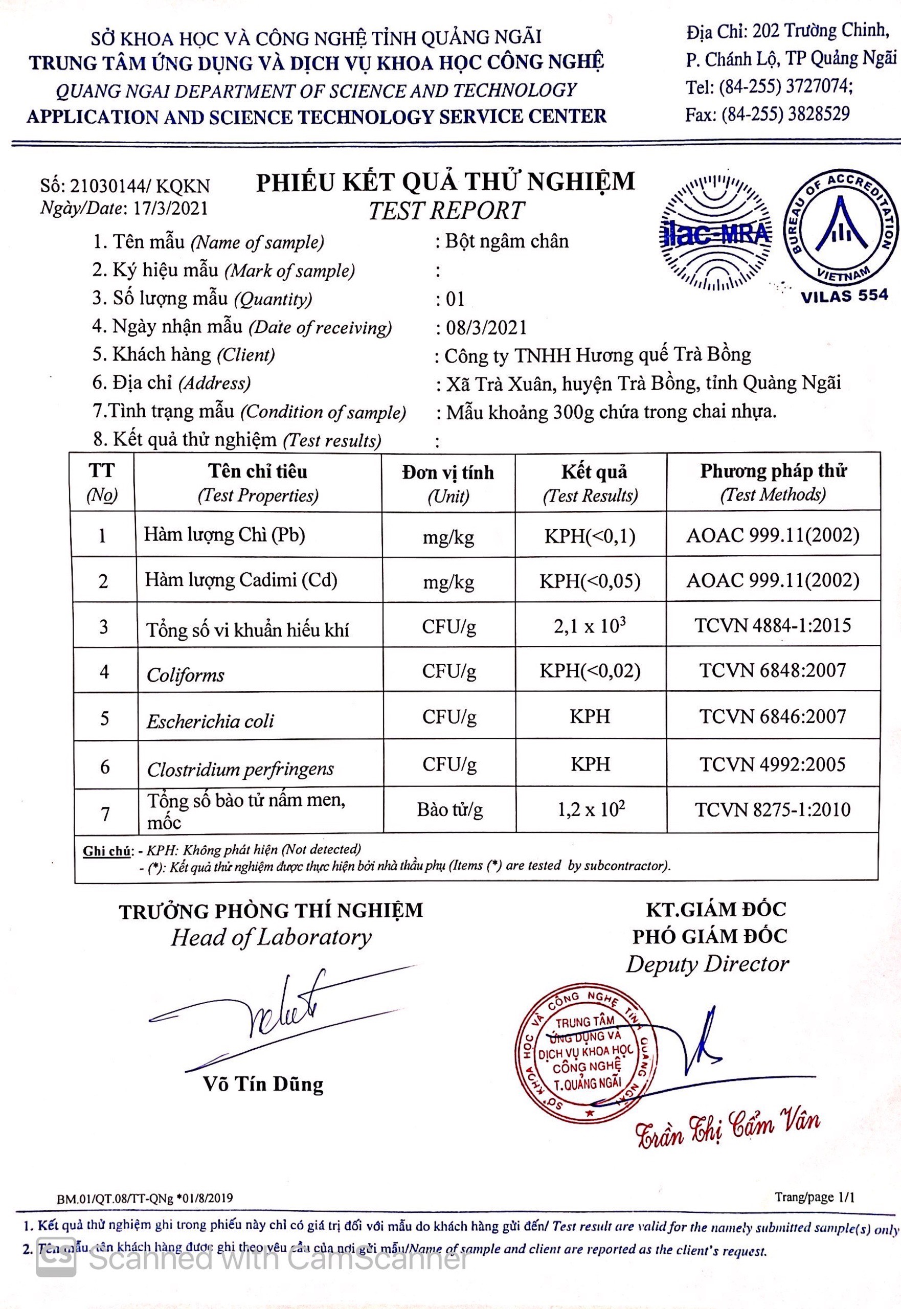 Bột Quế Ngâm Chân Hương Quế Trà Bồng 500Gram