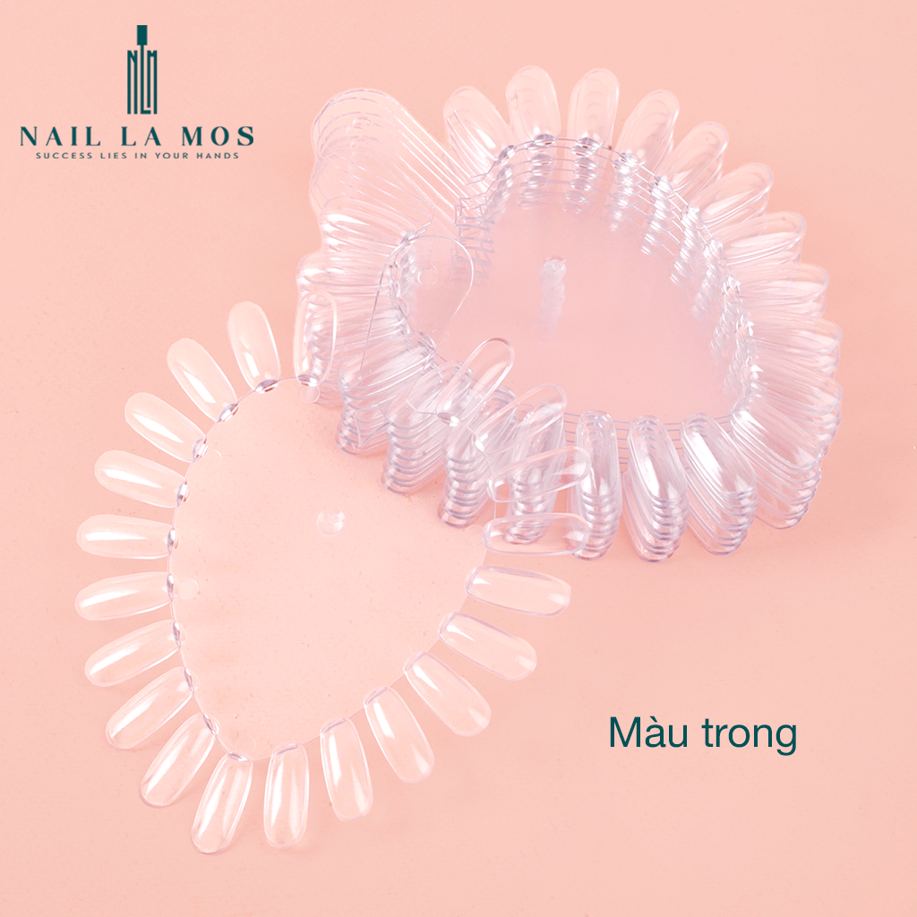 Móng mẫu tập vẽ - Móng giả tập vẽ vỉ trái tim (1 bịch 10 vỉ 210 móng)