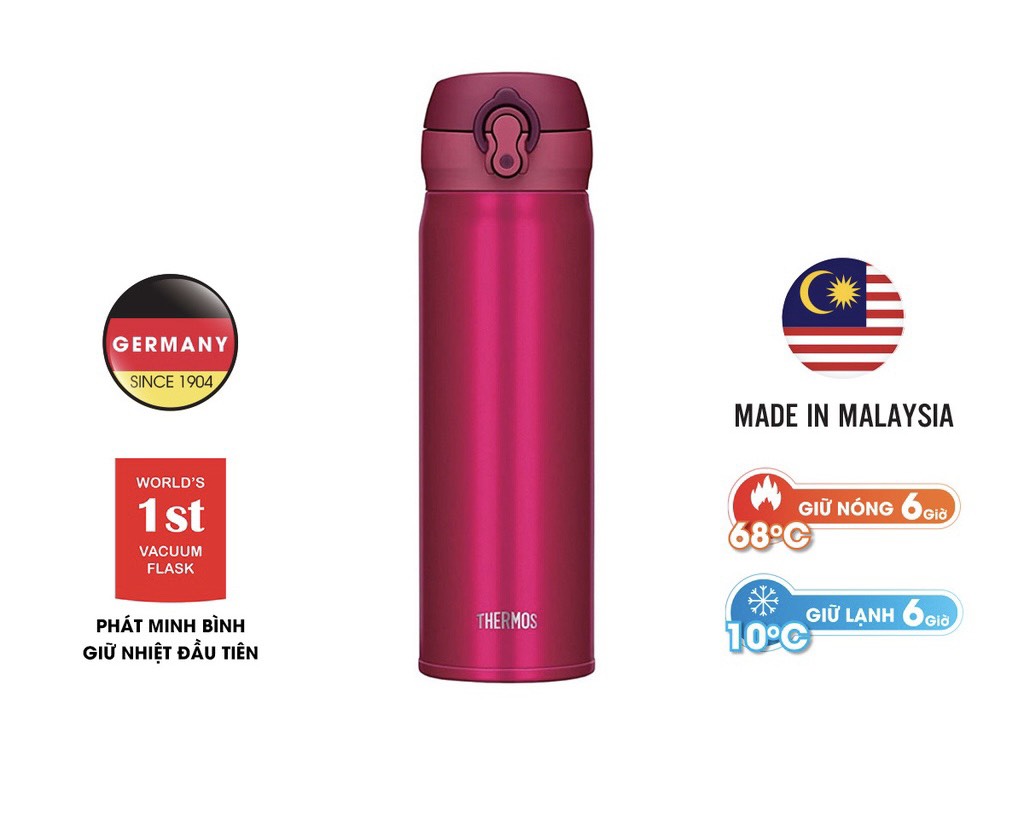 Bình giữ nhiệt số 1 Nhật Bản Thermos nút bấm 500ml