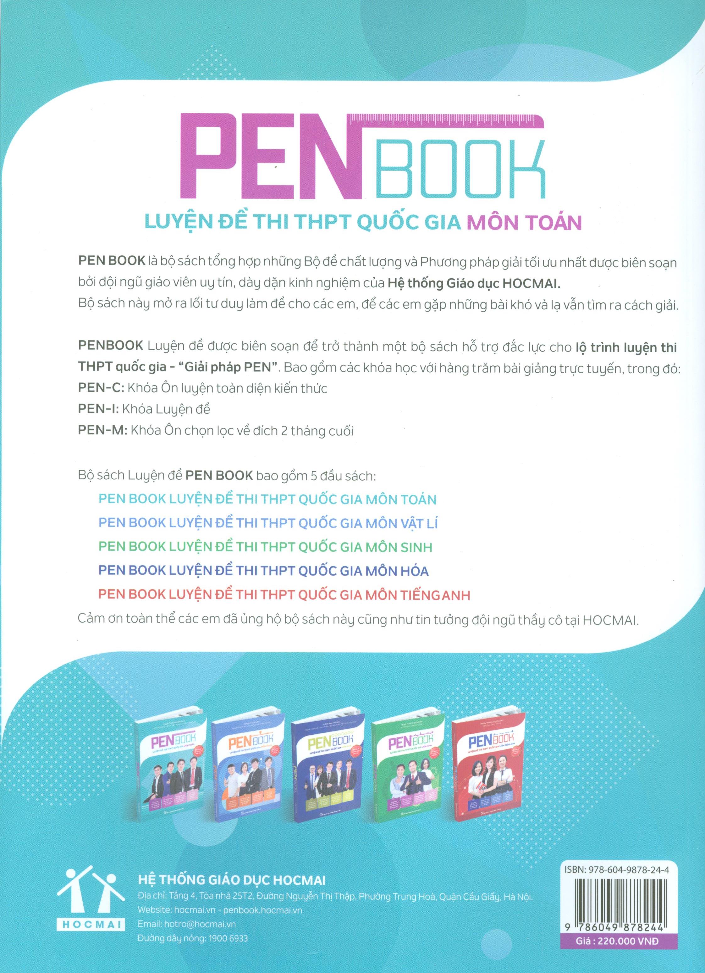 Penbook - Luyện đề thi THPT Quốc Gia môn TOÁN