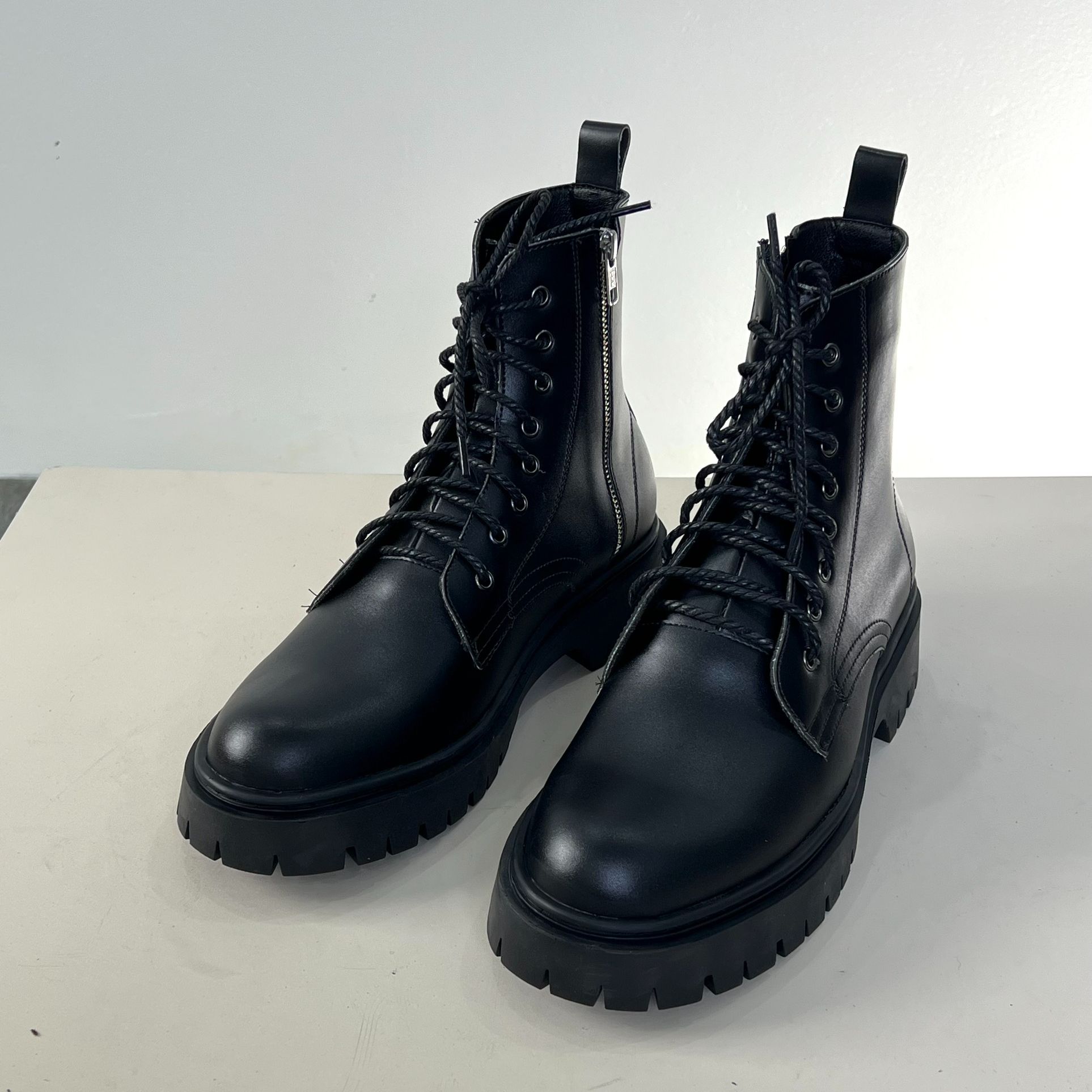 Giày Combat Boot Nam, Giày Chiến Binh Cổ Cao