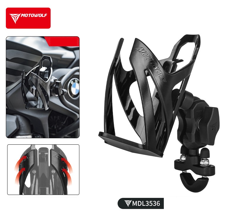 Kẹp bình nước MOTOWOLF chất liệu POM MDL3536
