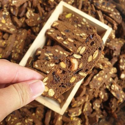 Bánh ngũ cốc biscotti socola - ăn là ghiền 250g