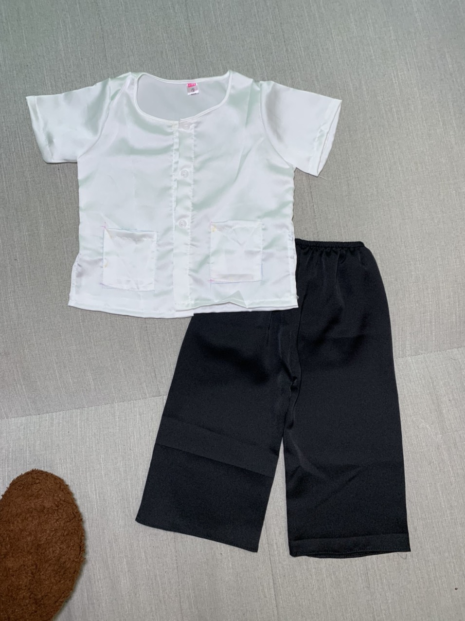 Bộ bà ba lụa satin hàng xịn shop cho bé