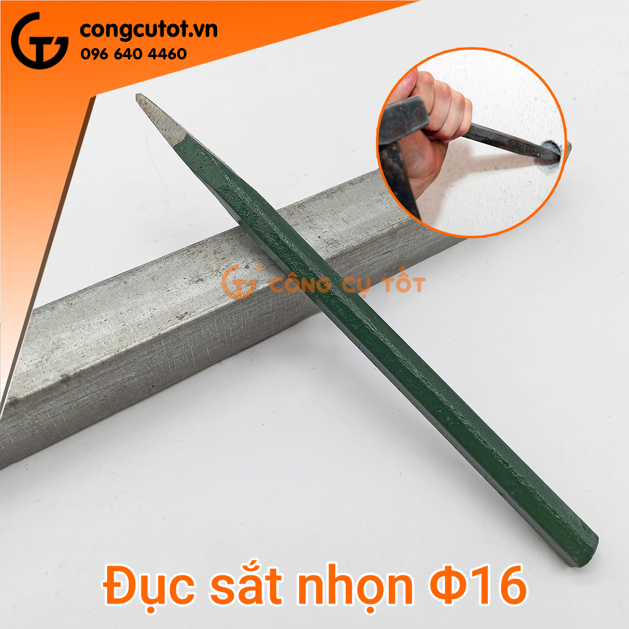 Đục sắt  Φ16mm dài 265mm