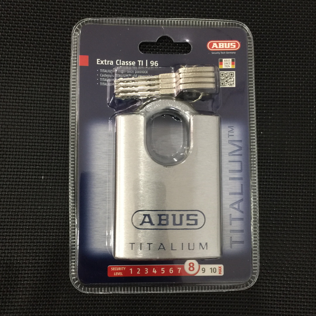 [HCM] Ổ khóa chống cắt ABUS 96CSTI/60 thân Titalium rộng 60mm 4 chìa vi tính - TIEVN