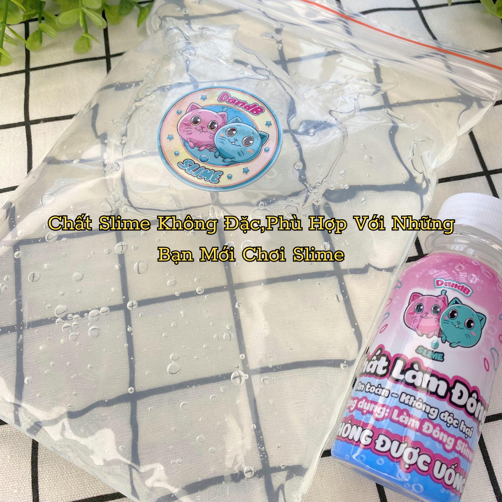 1KG Clear Slime - Base Slime Mềm Dẻo Có Kèm Chất Làm Đông