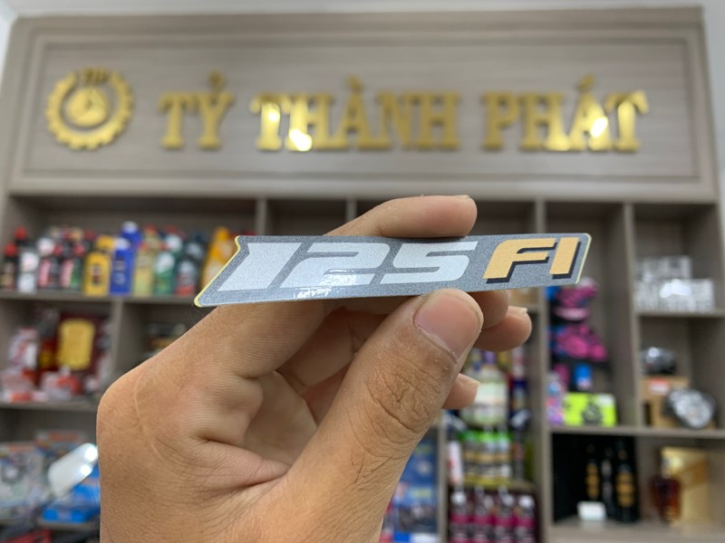 Tem chử 125 Fi Fu X 2010 Xám - (1 Miếng)