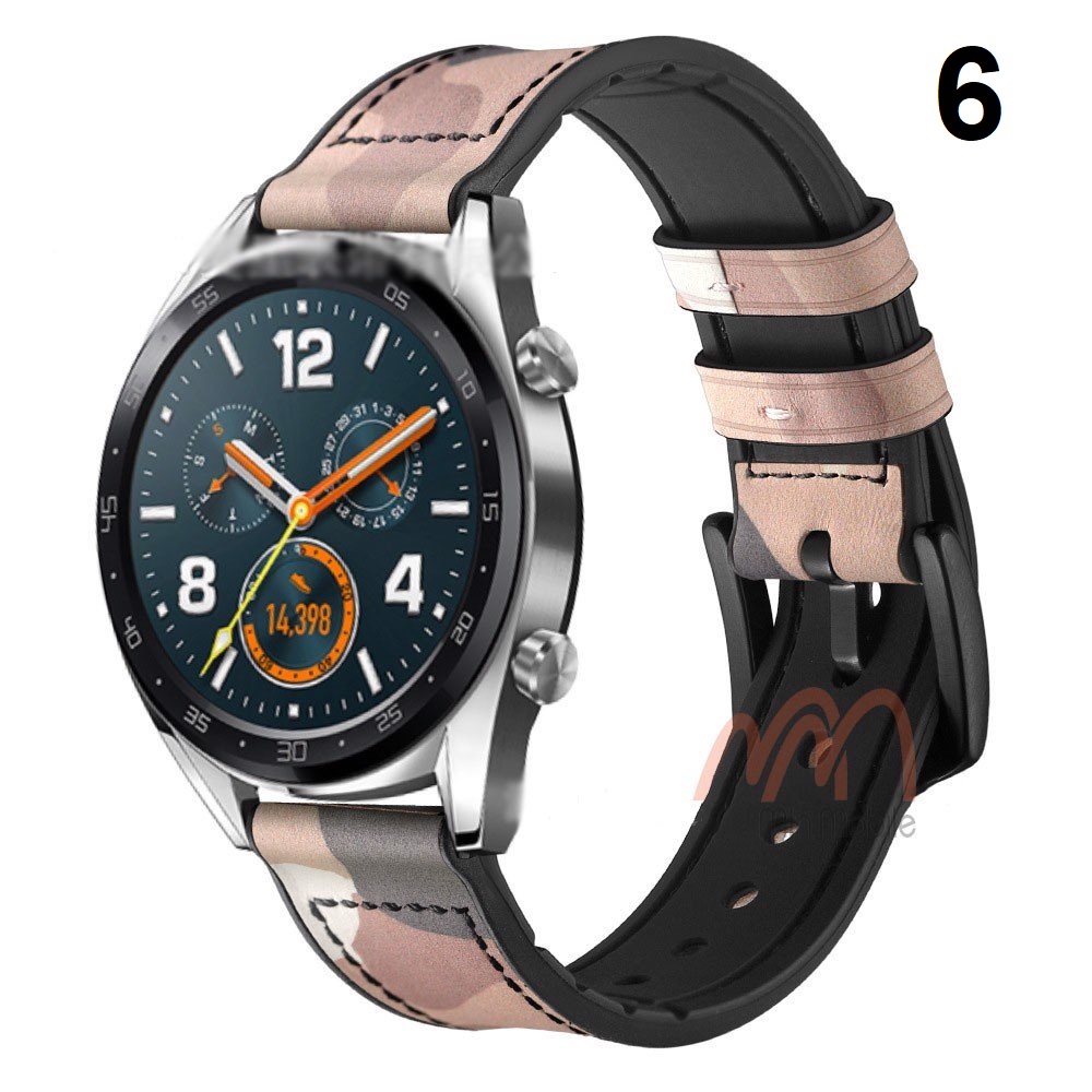 Dây 2 lớp da và cao su Huawei GT - Huawei Magic ( Dây 22mm )