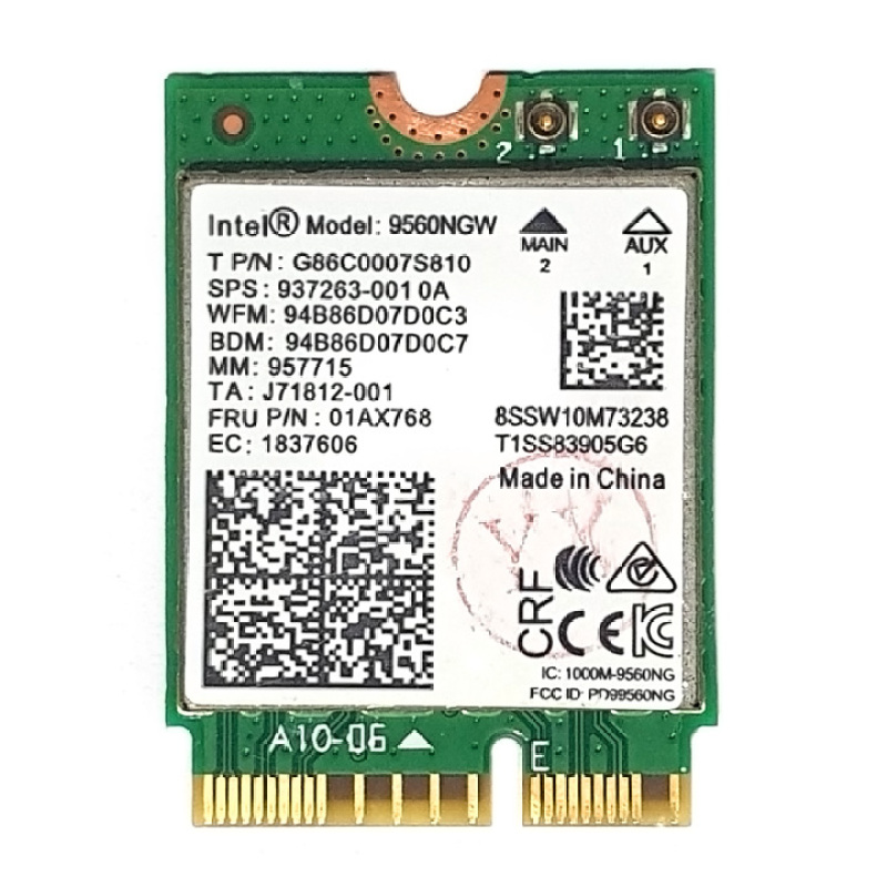 Bảng giá Card wifi chuẩn AC MU-MIMO 1.73Gbps tích hợp bluetooth 5.0 Intel 9560NGW Phong Vũ