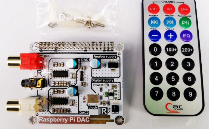 1 buah volumio moode raspberry pi dac raspberry pi 4b hifi dual decoding dac i2s
