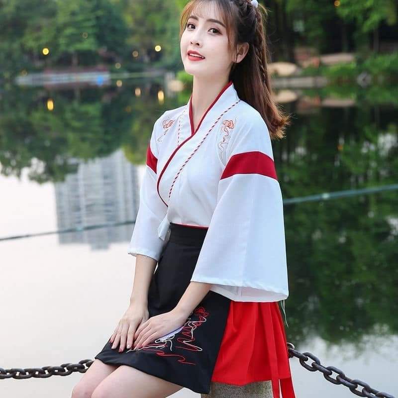 Hán phục sét Áo kèm chân váy