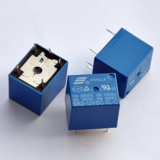 Relay 12V 5 chân lắp chống trộm xe máy