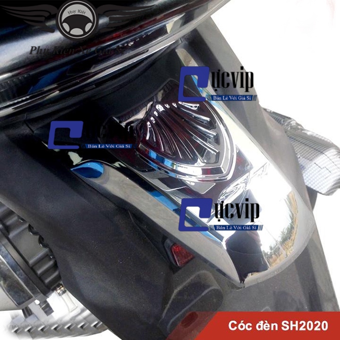 [HCM]Ốp Cóc Đèn Sau SH 2020 Xi Mạ Crom MS2601