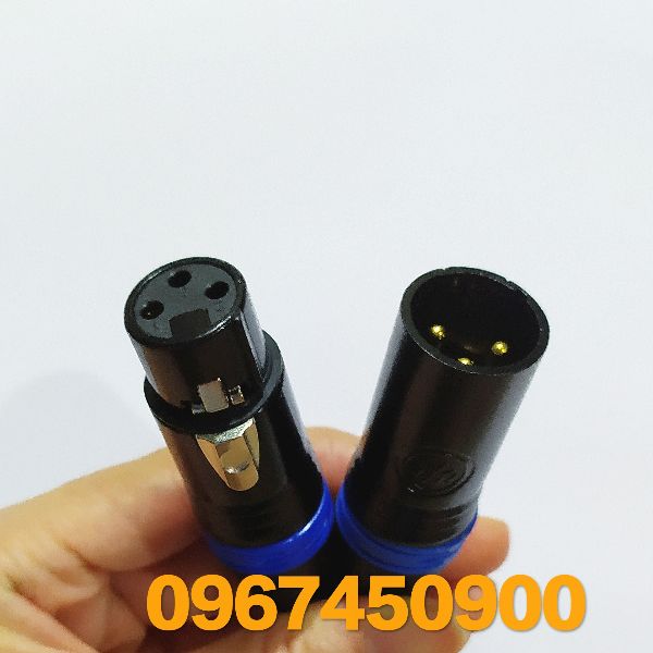 1 cặp đầu nối jack canon đực - cái như hình loa - canonduccai