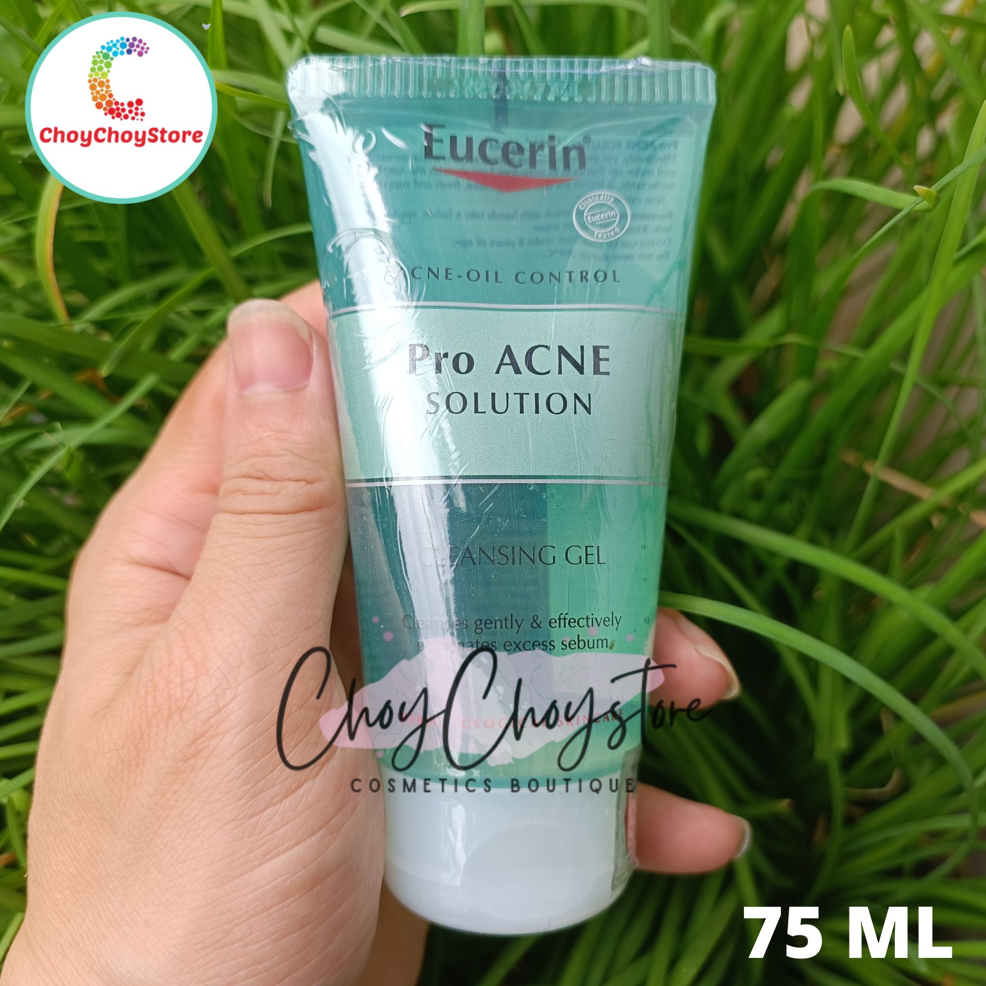 Sữa Rửa Mặt Eucerin ProAcne Solution Cleansing Gel - Gel Rửa Mặt Cho Da Dầu Mụn
