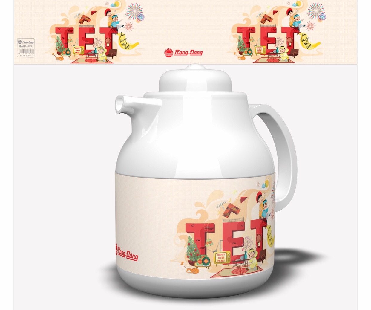 Phích Pha trà 1.3 Lít Rạng Đông RD-1355TS