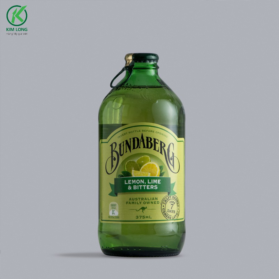 Nước Trái Cây Úc Có Ga BUNDABERG Chanh Thảo Mộc