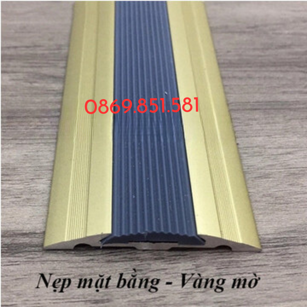 Nẹp nhôm mặt bằng, nẹp nhôm, nẹp chống trơn trượt bậc thang nhôm dễ thi công, giá rẻ
