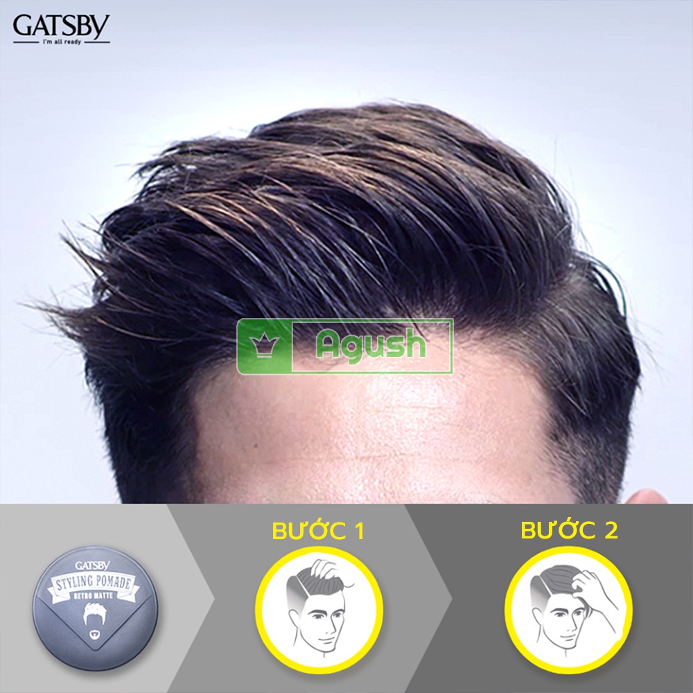 [Chính Hãng 100%] Sáp Vuốt Tóc Gatsby Styling Pomade 75g